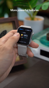 สินค้าใหม่ Aolon GTS3 นาฬิกาข้อมืออัจฉริยะ 1.85 นิ้ว หน้าจอ Amoled แสดงผลตลอดเวลา การตอบสนองการโทร WhatsApp อัตราการเต้นของหัวใจ ออกซิเจนในเลือด จังหวะการวิ่ง การโทรผ่านบลูทูธ ยกเพื่อเปิดนาฬิกาข้อมือ