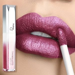 1PC Glitter Lip GLOSS Matte & SHINY-กันน้ํายาวนานไม่เหนียวเหนอะหนะมังสวิรัติ-สําหรับงานปาร์ตี้งานแต่งงานแต่งหน้าทุกวัน
