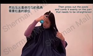 Hair Straightener Cream Keratin Hair Straighten Comb 180ml  Argan Oil Straightening Hair Smooth Hair Straightening Nourishing Relaxer Cream for Hair Care Krim Pelurus Rambut Pengikat Sikat Styling Perm Treatment