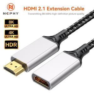 HDMI 2.1 Extension Cable 8K HDMI 2.1 Male to Female Extension Cable 8K HDMI Cord Extension for PS5 Xbox HDTV HDR 0.2m 0.5m 1m 2m