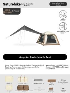 NatureHike | Inflatable Portable Quick Inflation Sun Protection Thermal Insulation Tent