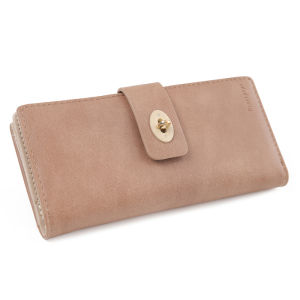 Thương hiệu mới của phụ nữ ví thiết kế dài thời trang da Nubuck Ví đựng xu khóa Hasp nữ sức chứa lớn Ví cartera