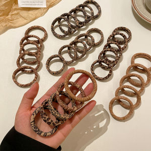 ยางยืดผมลายเสือดาว ยางยืดผมสไตล์เกาหลีญี่ปุ่นสำหรับผู้หญิง ไม่ทำลายผม เครื่องประดับผม ยางยืดผม ยางยืดผมแบบใหม่ปี 2024