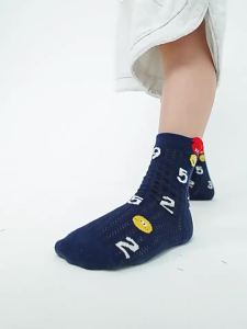 Breathable Thin Summer Childrens Socks Mid-length Long