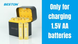 Hộp sạc pin AA BESTON 1.5V sạc nhanh 8 slot mẫu mới M7036 USB-C dùng cho micro karaoke máy ảnh khóa cửa từ