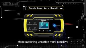 12V - 24V เครื่องชาร์จแบตเตอรี่อัจฉริยะ Pulse Repair Charger รถยนต์ รถมอเตอร์ไซค์