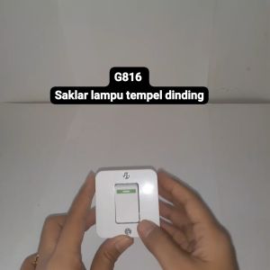 G816 ORIGINAL SAKLAR LAMPU TEMPEL DINDING TEMBOK OUTBOW TUNGGAL SINGLE MULTIFUNGSI UNIVERSAL TERMINA