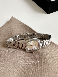 Nonoan Vintage Gold Watch Womens Quartz Wristwatch Small Dial Luxury Versatile Metal Bracelet Square Shape Domestic Brand