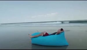 KENZZO  Inflatable Sofa Picnic Camping Air Sofa / Camping Lamzac Air Sofa Lounge Bed/ Sofa Angin (No equipment needed)