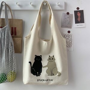 ต้นฉบับสไตล์ญี่ปุ่นผ้าใบกระเป๋าขนาดใหญ่ความจุฤดูร้อนสําหรับผู้หญิงกระเป๋าหนังสือนักเรียนโดยผู้แต่งยอดนิยม