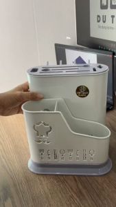 Ống Cắm Đũa Thìa Có Móc Treo Kèm Khay Cắm Dao Kéo Nhựa Việt Nhật