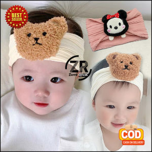 Bandana Bayi Korea Anak Perempuan Turban Motif Beruang Fashion Balita Aksesoris Rambut AK238 ZIORRA