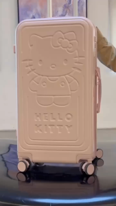 vali HelloKitty chính hãng chung hành lý nữ sinh viên dễ thương màu hồng kéo hộp kt mèo vali