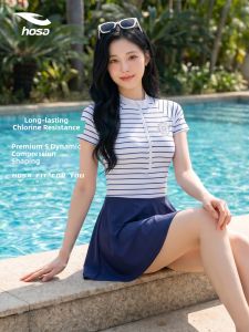 Full-body Cover Skirt Swimsuit for Plump Girls