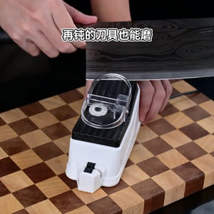 【German Chef Grade】🔪Sharpens in 3 seconds ✂️ USB Electric Knife Sharpener machine electric  Automatic Adjustable Tool Grinding for Kitchen Scissor Sharpening Machine Grinding Stone knife sharpening tool 磨刀神器