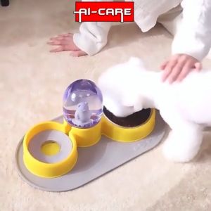 Cartoon Design Bubble Pet Bowls Cat Food Automatic Feeder bowl 350ml Fountain for Water Drinking Dog Kitten Feeding Container