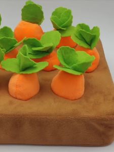 Baby Carrot Pulling Toy Fun Stress Relief Pinching Plush Pillow Pet Doll Dog Cannot Bite Early Education Prop