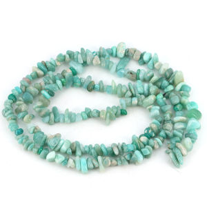 5-8mm Natural Stone Chip Shape Beads Green Amazonite Irregular Loose Gemstone Bead for Women Jewelry Making Bracelet Necklace