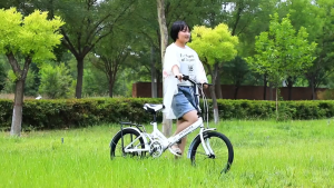 ANEXRD Folding bike 20 " 7-speed adult lightweight college bike Variable speed bicycle for kids