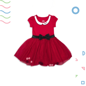 Váy tutu cho bé gái 2 tuổi màu đỏ váy hóa trang Minnie váy đầm xuất dư cho bé