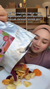 APELICIOUS KERIPIK BUAH MIX 250g (MIX 6 BUAH) / KERIPIK BUAH SAYUR MIX 350g Fruta Apelicious