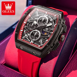 OLEVS | Fashion Waterproof Quartz Mens Watch Wine Barrel Shape