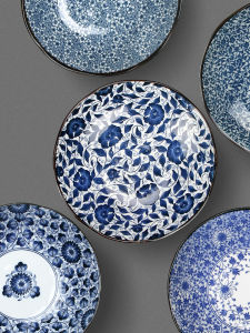 Mino Yaki | Creative Underglaze Ceramic Plate for Home Use
