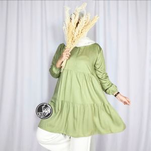 Davira Tunik PREMIUM / Baju atasan wanita Muslim Busui Friendly / TUNIK RAYON / TUNIK TERBARU