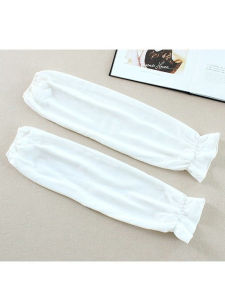 Pure Color Silk Sun Protection Sleeve Covers Breathable Adult Long Length Travel Essential Multi-Color Options Available