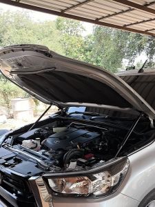 โช้คฝากระโปรง หน้า รีโว่ นิว ฟอจูนเนอร์ (Revo New Fortuner 2015-ปัจจุบัน) ตรงรุ่นไม่ต้องเจาะ ติดตั้งเองได้ OEM รับประกัน 1 ปีเต็ม - นิดหมดทรง