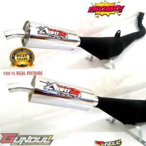 knalpot standar fizr f1z r force one abrt perut hitam suara garing KEMRINCING harga murah COD