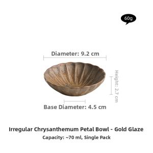 YOGEHOME | Yoghourt Glazed Irregular Design Elegant Ceramic Dish