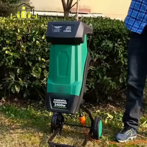 【TorqPro】เครื่องย่อยไม้ 220V เครื่องบดย่อยกิ่งไม้ เครื่องบดใบไม้ เครื่องบดกิ่งไม้ เครื่องย่อยไม้กำลังสูงพิเศษ 2400W