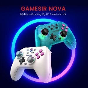 Tay Cầm Không Dây GameSir Nova Bluetooth Với Cần Điều Khiển Hiệu Ứng Hall Dành Cho Nintendo Switch iPhone Android PC - Phím D-Pad Màng Kích Hoạt Tuyến Tính