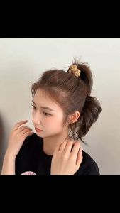 Ikat Rambut Tali Ponytail Aksesoris Karet Rambut Tebal Wanita Large Knot Hair Rope ISJ001