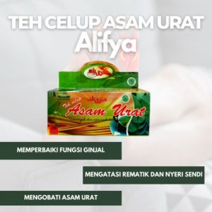 TEH ASAM URAT ALIFYA 20 KANTONG AMPUH ATASI ASAM URAT REMATIK DAN NYERI SENDI SERTA MEMPERBAIKI FUNGSI GINJAL