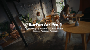 EarFun Air Pro 4-Flagship Adaptive ANC Earbuds with Lossless Audio & Auracast.