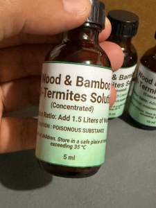 ANTI-TERMITES SOLUTION ( anay at insekto ) for Woods and Bamboo