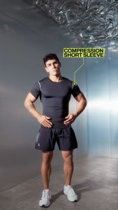 Manset Baselayer Pro Combat Lengan Pendek Short Sleeve Baju Olahraga Ketat Polos Sport Pakaian Sport Compression Shirt Training Running Jogging Lari Basket Pria