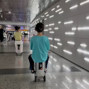 [READY STOCK] Smart Electric Rideable Suitcase Airwheel Style Scooter Luggage Cabin Size 20/24 Inch Travel Bag with USB Port Motorized Bag Mat_e (Malaysia Warranty & Fast Shipping)
