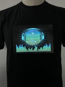 round Neck Neck Printed Luminous T-shirt Men round Neck Print Luminous Short Sleeve T-shirt