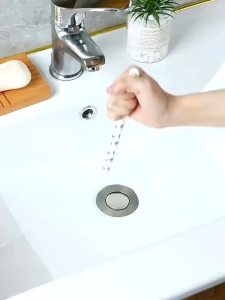 Plastic Floor Drain Filter Mesh Hair Trap Anti-clog Washbasin Bounce Core  Multifunctional Pop Up Drain Filter Bathroom Accessory