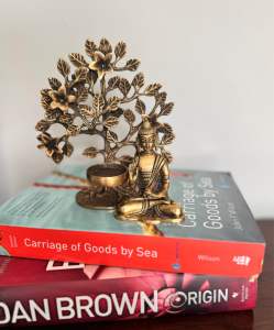 SG SELLER) Brass Buddha Amitabha Statue/ Feng Shui/ Brass Tree of Life Tea Light Holder