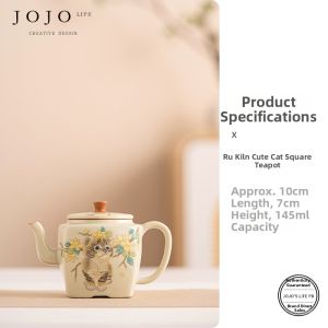 Small Four-sided Bubble Tea Pot Filter Tea Set