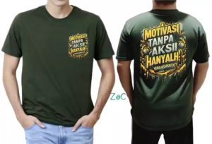 TERBARU KAOS ATASAN MOTIVASI TANPA AKSI  HANYALAH HALUSINASI PREMIUM DTF BERKUALITAS