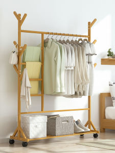 XUNHUAI | Creative Easy Assembly Floor Standing Coat Rack Wooden