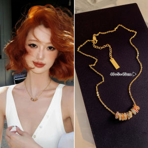 CAFFTI | Dopamine Inspired Slim Waist Pendant Diamond Necklace