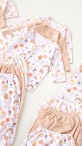 18 PCS Paket Setelan Baju Celana Bayi Newborn Panjang Pendek Kutung Cocok untuk Anak Perempuan dan Laki-Laki