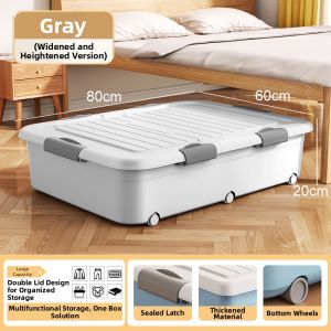 QIANQIN | Bed Under Storage Box Extra Large Plastic