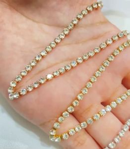 Kalung Titanium Anti Karat Nagita Permata Aksesoris Perhiasan Wanita Necklane Korean Style Elegan 138-KT
